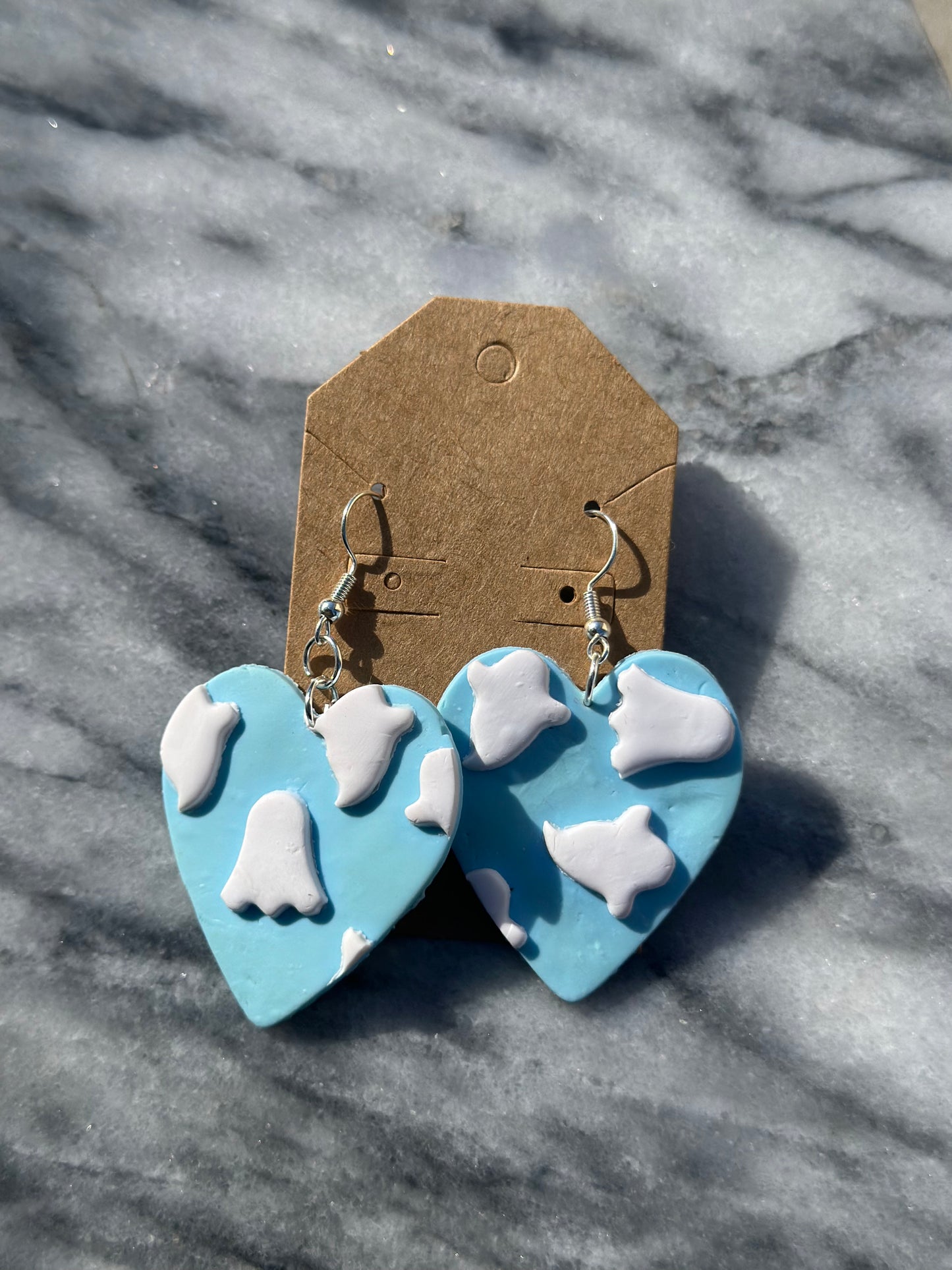 Cloud Ghosties - Heart Dangles