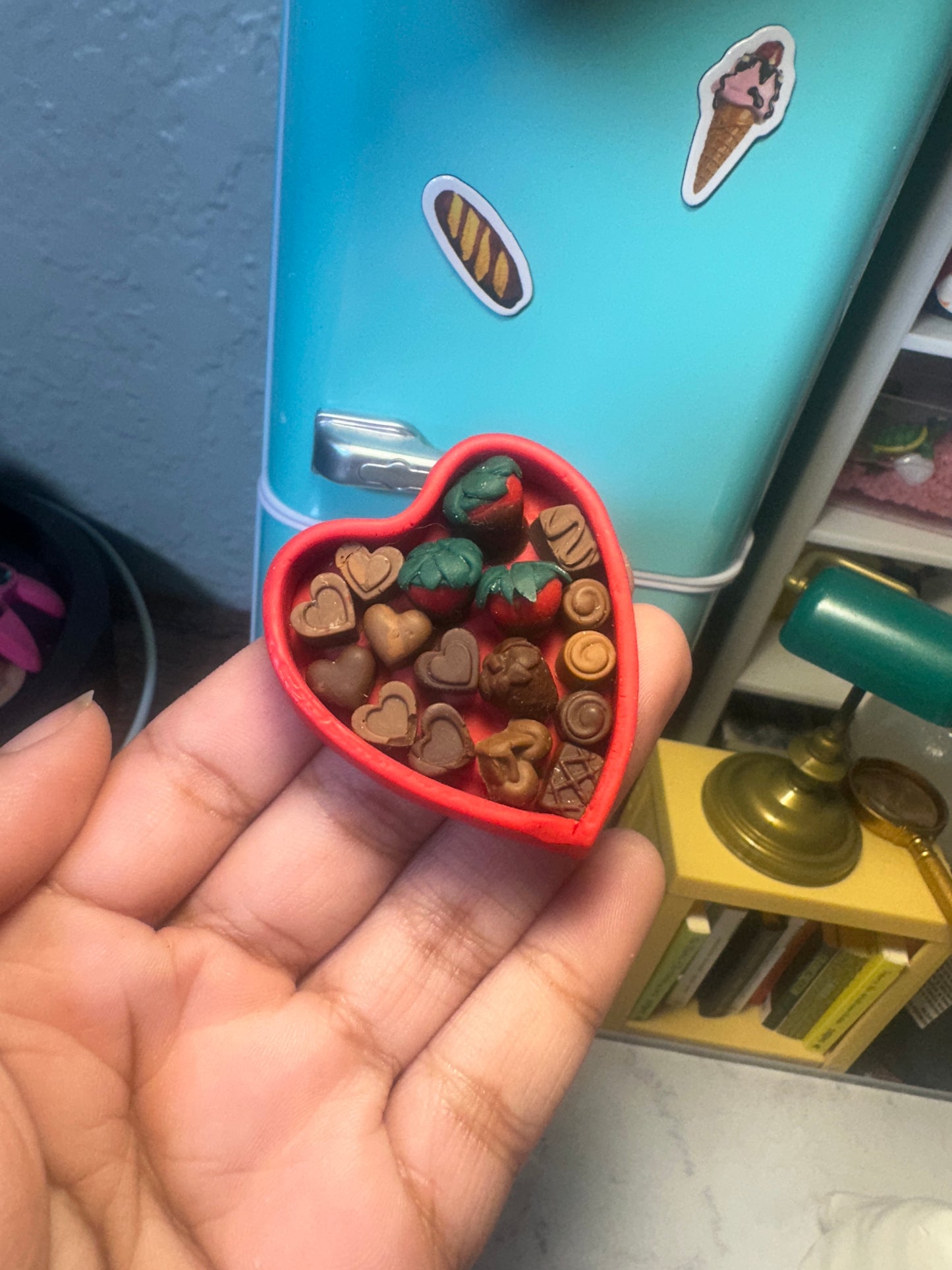 Valentines Chocolate Box Fridge Magnet