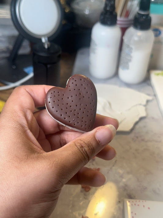 Heart Shaped Ice Cream Sandwich Magnet