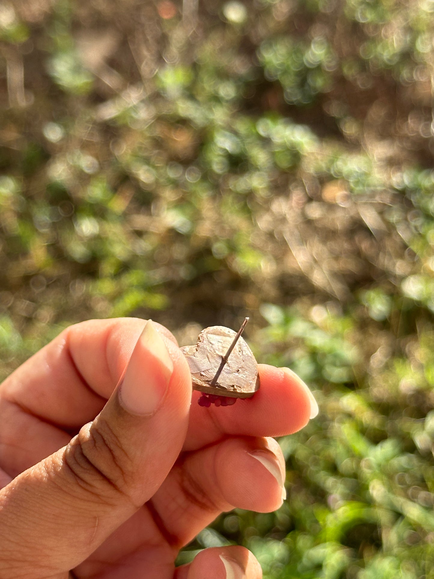 Tiny Heart Charcuterie Stud Earrings