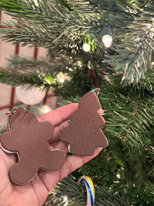 Christmas Ice Cream Sandwich Ornament