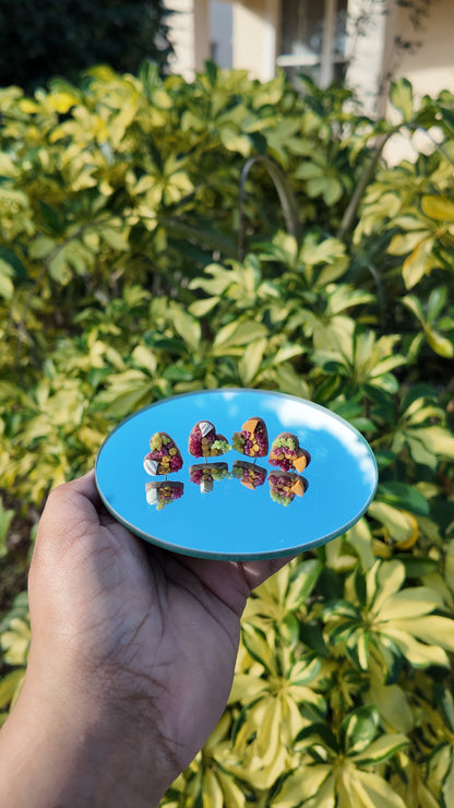 Tiny Heart Charcuterie Stud Earrings